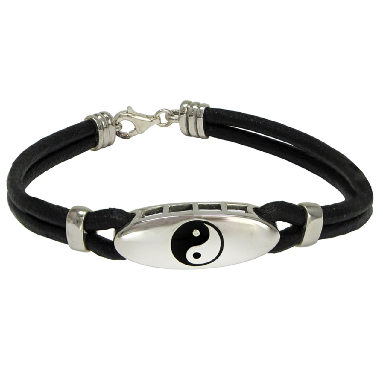 Yin Yang Mood Bracelet - Black | Claire's